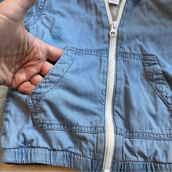 2T Joe Fresh Chambray Lined Light Jacket - Picture 8 of 8